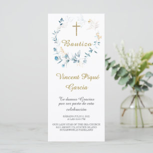 Korta böner dop kort Prayer Card
