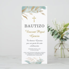 Korta böner dop kort Prayer Card