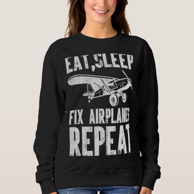 Korta flygplan i viloläge upprepas för flygande en t shirt (Framsida)