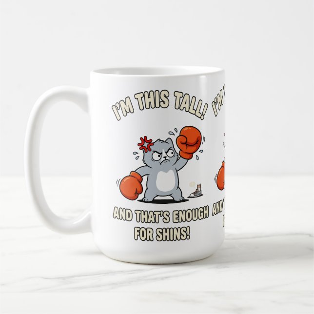 Korta Kattröshandskar Roliga Småben Kaffemugg (Vänster)