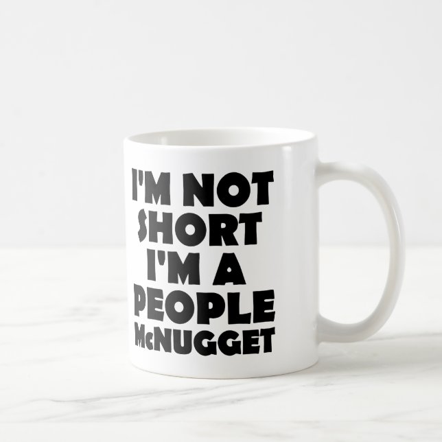 Korta Människor Nugget Rolig Mugg eller Kaffe/Rese (Höger)