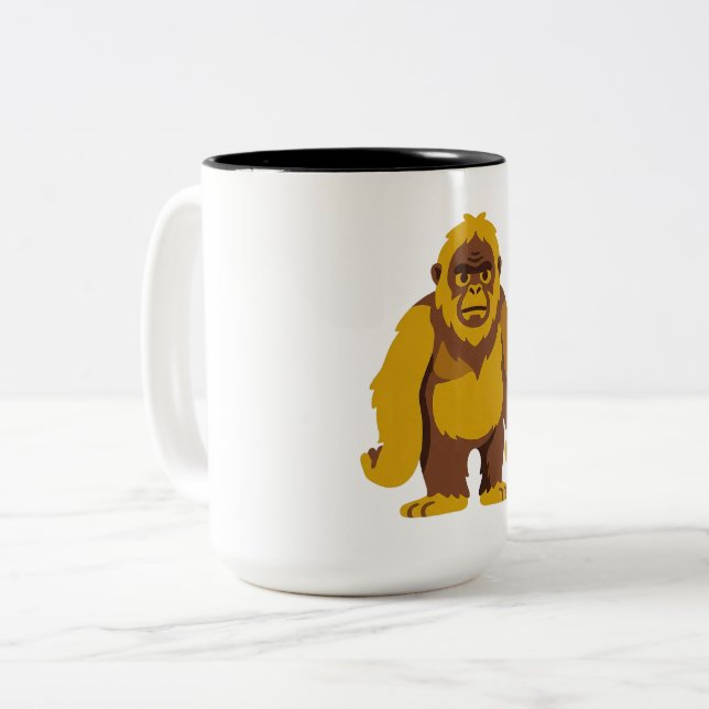 Korta människor Två-Tonad mugg (Framsida vänster)
