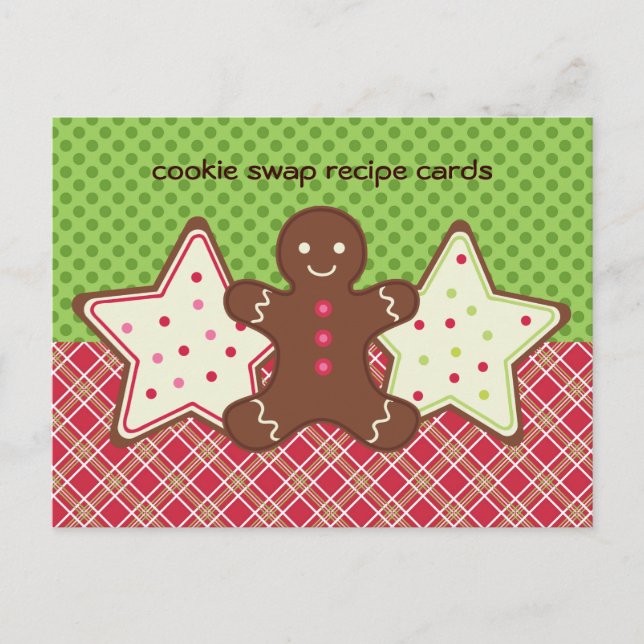 Korta recept för kakorbyte vykort (Framsida)