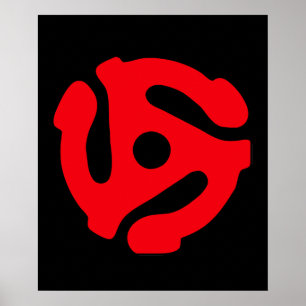 Kortadapterkonst på 45 varv/min för Music Geeks Poster
