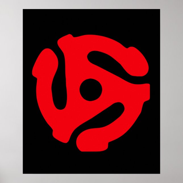 Kortadapterkonst på 45 varv/min för Music Geeks Poster (Framsidan)