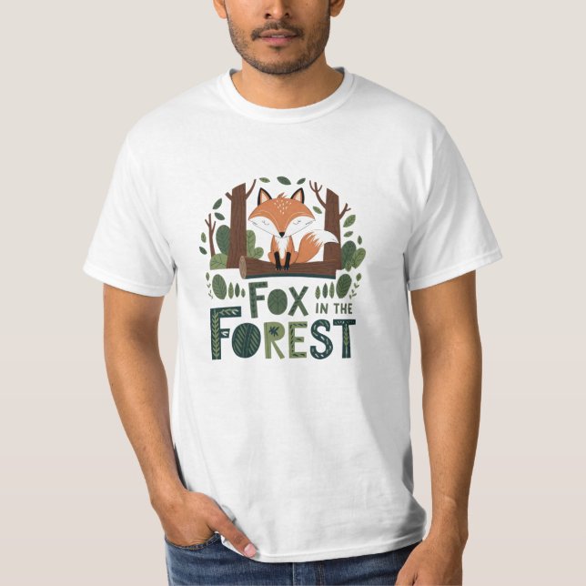 Kortare design för Fox-entusiaster T Shirt (Framsida)