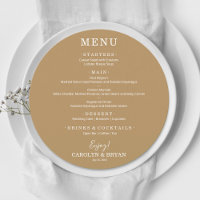 Kortare Elegant Guld-rundan Bröllop-middag