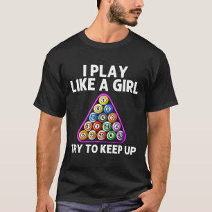 Kortare konst för kvinnor flickor Mamma 8 Boll Poo T Shirt