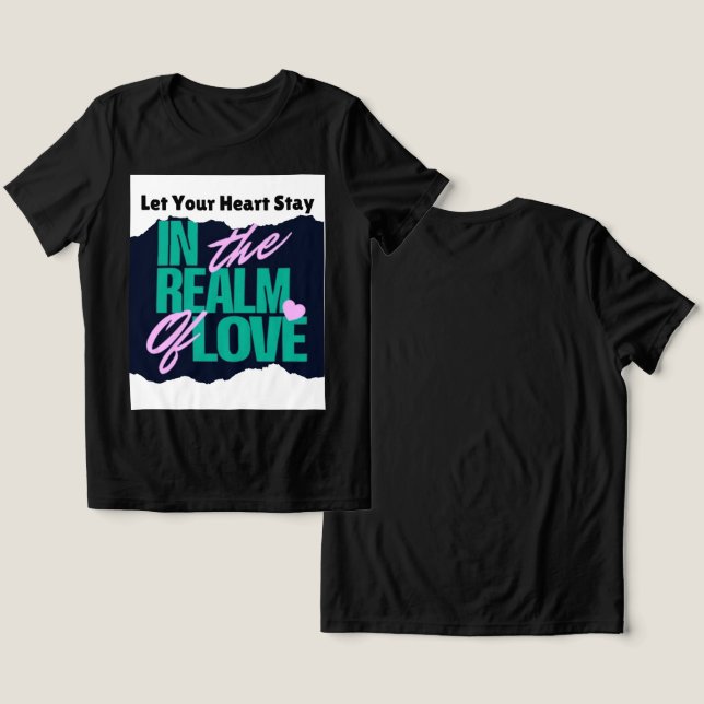 Kortärmad av bomull Tee Shirt (Design fram och bak)