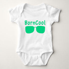 Kortärmad babybody med BornCool-tryck T Shirt