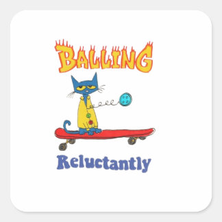 Kortärmad Fyrkantigt Klistermärke