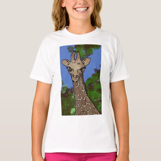 kortärmad giraffe t-shirt II (Framsida)