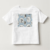 Kortärmad T-Shirt med Hund Graphic