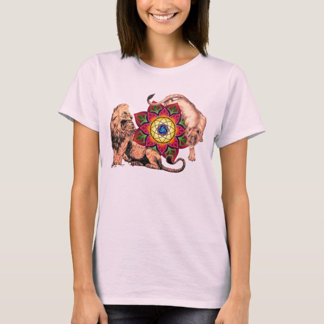 kortärmad vit t-shirt (Framsida)
