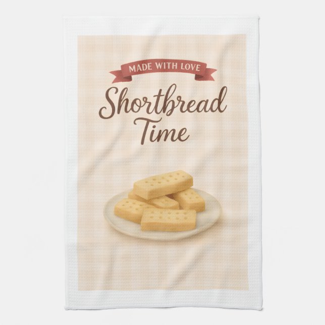 Kortbröd Recept Tekannematte Mysig Hemmet Present Kökshandduk (Vertikal)
