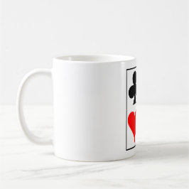 Kortdesign fyrkantig väggklocka fickur kaffemugg