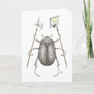 Korten för hälsning för Junebug riddare de tomma Kort