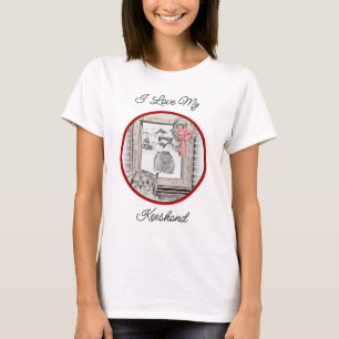 Korteshond Julvinter-målning - Hund T Shirt