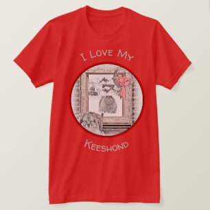 Korteshond Julvinter-målning - Hund T Shirt