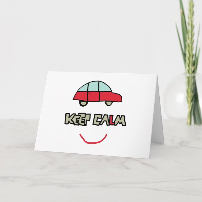 Körtest av behållans Lugn Kort (Framsida)