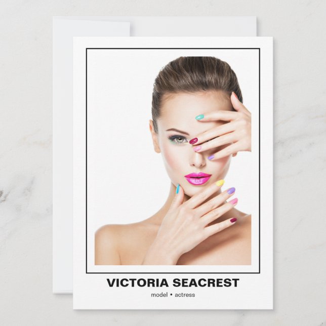 Kortet 4 Dubbla-sidig modell för komp Meddelande (Framsida)