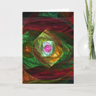 Kortet Abstrakt Art Greeting Card för dynamiska an Kort