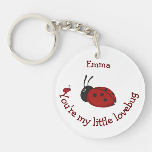 Kortet Anpassat namn på Lovebug Cute Ladybug Quote