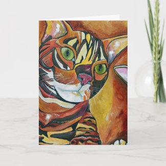 Kortet Bengal Cat-hälsning Kort