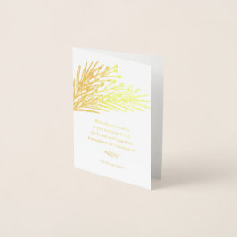 Kortet Berries & Löv Greeting Card Folierat Kort