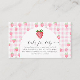 Kortet Berry Sweet Strawberry Bay Shower-hölje Tilläggskort