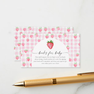 Kortet Berry Sweet Strawberry Bay Shower-hölje Tilläggskort