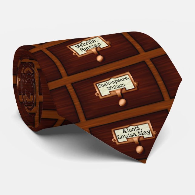 Kortet bibliotek Bokar läser Slips (Rullad)