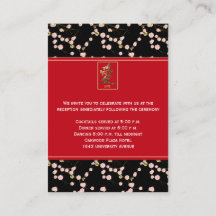 Kortet Black and Red Cherry Blommars
