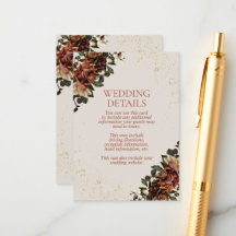 Kortet Boho Terracotta Greenery Details-hölje