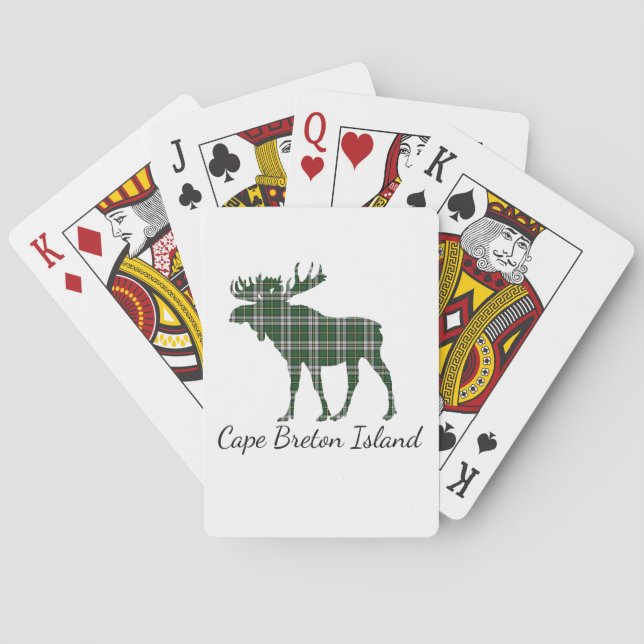 Kortet Breton tartan Casinokort (Baksidan)