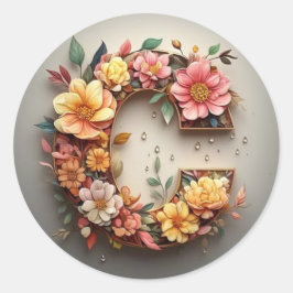 Kortet Brev C-kuvert Runt Klistermärke