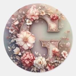 Kortet Brev G-kuvert Runt Klistermärke