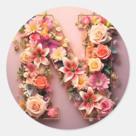 Kortet Brev N-kuvert Runt Klistermärke