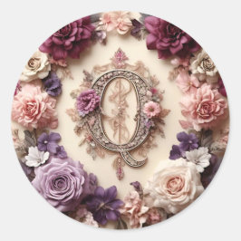 Kortet Brev Q-kuvert Runt Klistermärke