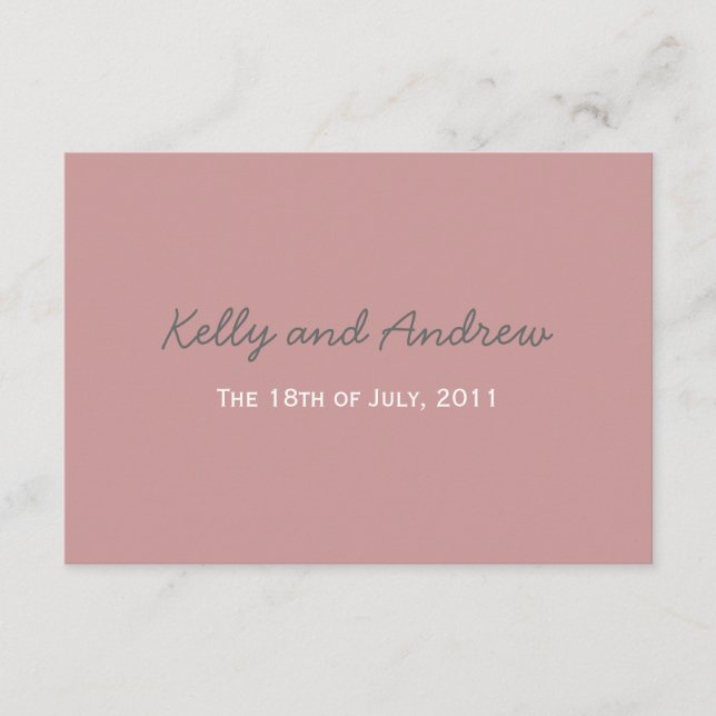 Kortet bröllop Extra Tilläggskort (Framsida)