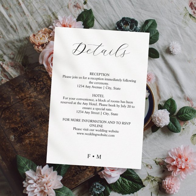 Kortet bröllop för kalligrafi av elegant tilläggskort (Skapare uppladdad)