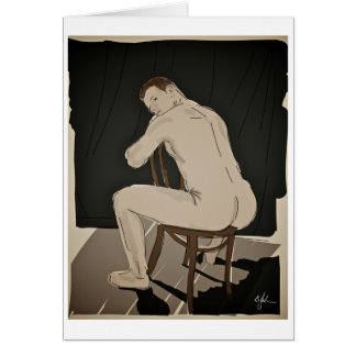 Kortet Butt Naked Greeting Card OBS Kort