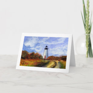 Kortet Cape Pogue Lighthouse Greeting Card Kort
