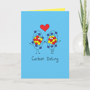 Kortet Carbon Dute Science Kärlek Greeting Card Kort