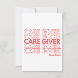 Kortet Caregiver Encouragement (tomt) Inbjudningar