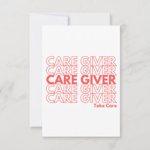 Kortet Caregiver Encouragement (tomt) Inbjudningar