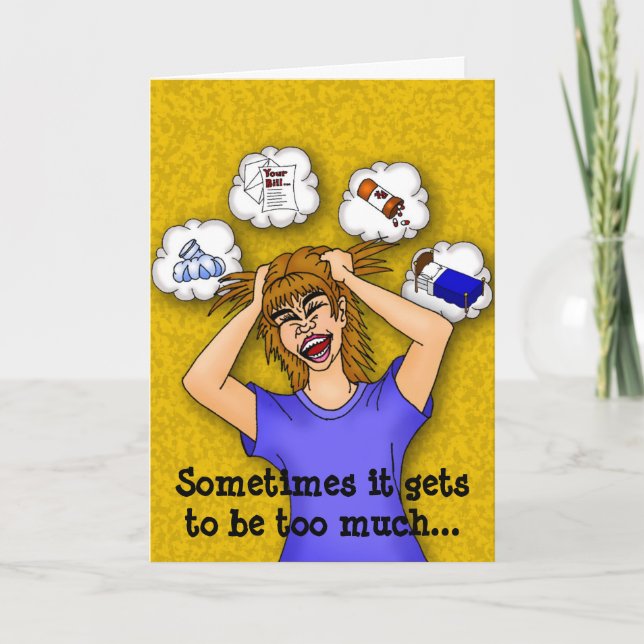 Kortet Caregiver-uppmuntran Kort (Framsida)