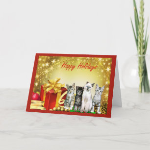 Kortet Cat Chrstmas Helgkort