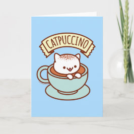 Kortet Cat Greeting Card: CATPUCCINO Kort