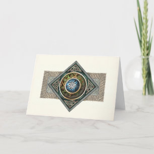 Kortet Celtic Knotwork Design Greeting Card Kort